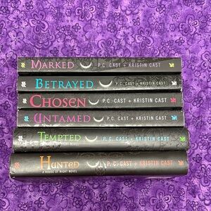 P.C. Cast + Kristin Cast Book Set - Black Covers